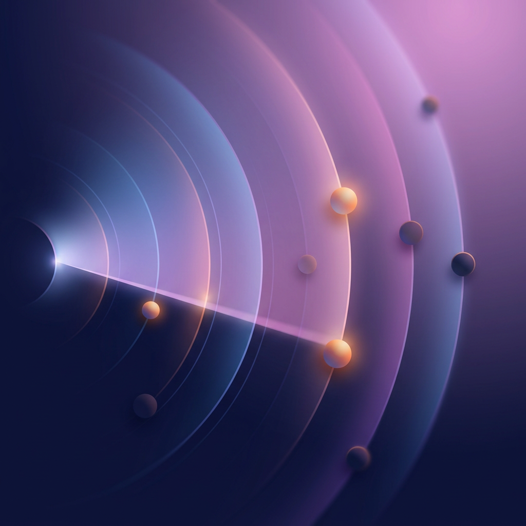 Abstract illustration of glowing candidate connections growing upward into new client relationships